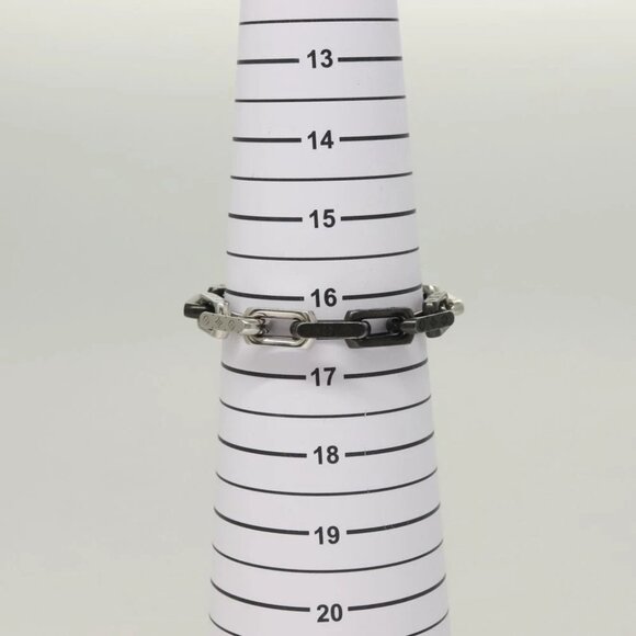 LOUIS VUITTON Bracelet Monogram Chain metal Silver tone - Picture 9 of 9